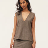 Valerie Vest | Biscuit Wool