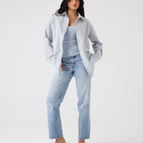 Sienna Shirt | Japanese Stripe | Pale Blue (last one)