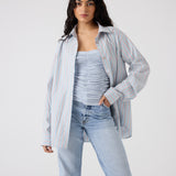 Sienna Shirt | Japanese Stripe | Pale Blue (last one)