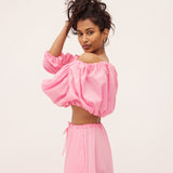Elliana Crop | Candy Voile (last size)