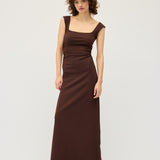 Naia Tank Dress | Chocolate Rib