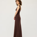 Naia Tank Dress | Chocolate Rib