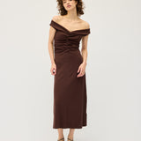 Niveah Dress | Chocolate Rib