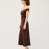 Niveah Dress | Chocolate Rib