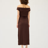 Niveah Dress | Chocolate Rib
