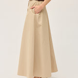 Zelda Skirt | Beige Cotton