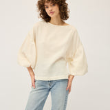 Bella Blouse | Cream Muslin