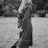 Theodora Trench | Denim Contrast