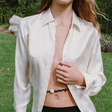 Maeve Shirt | Cream Pure Silk (pre-order)