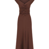 Niveah Dress | Chocolate Rib