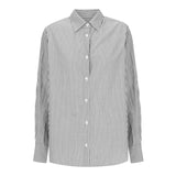 Sienna Shirt | Charcoal Stripe