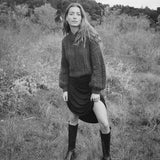 Frisson | Lace Sweater Chocolate