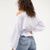 Anna Frill Blouse | White Linen