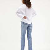 Bella Blouse | White Linen