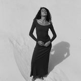 Leo Dress | Black Rib