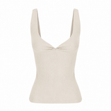 Jill Tank | Ecru Rib