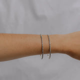 DAISY CHAIN BANGLE | SILVER | SMALL