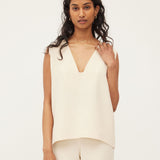 VALERIE VEST | BONE CREAM SILK *online exclusive