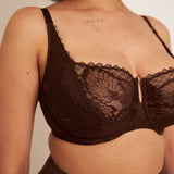 The Balconette Bra | Chocolate