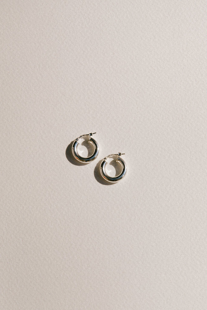SMALL EVERYDAY HOOPS | STERLING SILVER
