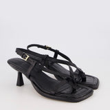 Lennon Sandal | Black Croc