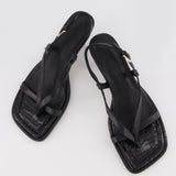 Lennon Sandal | Black Croc