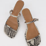 Lou Lou Sandals  | Natural Snake