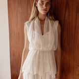 Francis Top | Vanilla Silk Georgette