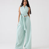 Pippa Pant | Seersucker Stripe