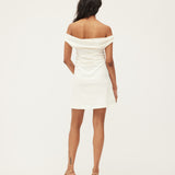 VERA MINI-DRESS | IVORY ORGANIC COTTON