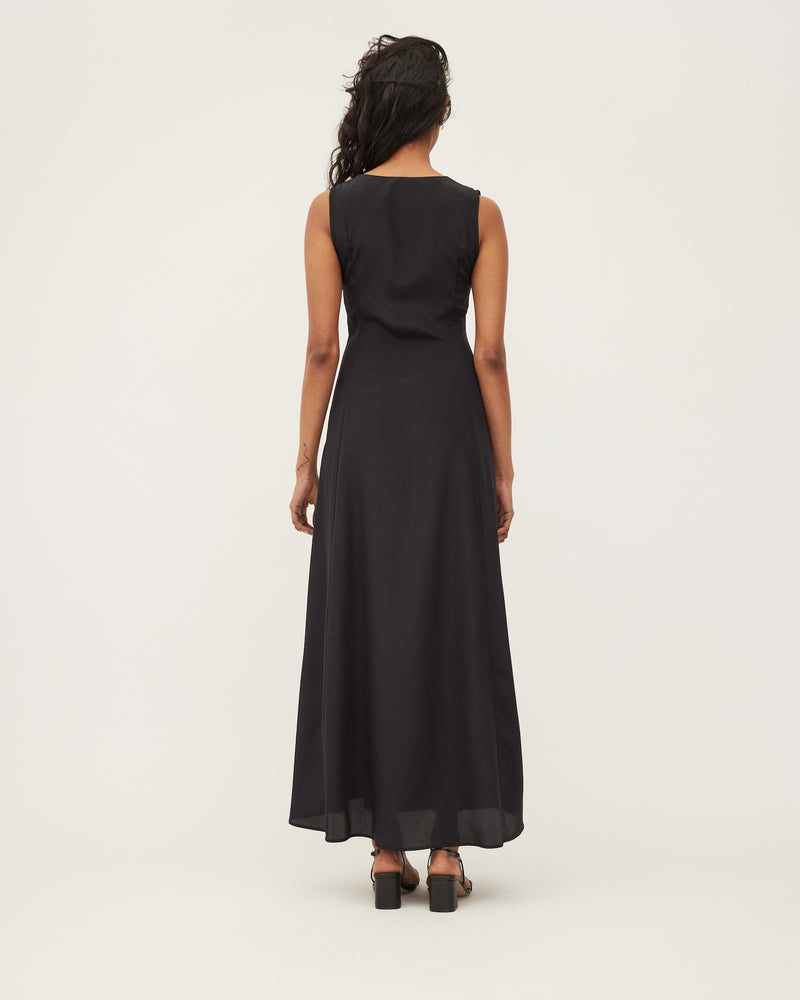 
            
                Load image into Gallery viewer, NEXT LIFETIME DRESS | BLACK PURE SILK
            
        