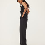 ZOE PANT | BLACK PURE SILK