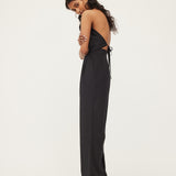 ZOE PANT | BLACK PURE SILK