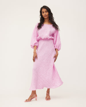 
            
                Load image into Gallery viewer, LOUIE DRESS 2.0 | CANDYFLOSS LINEN
            
        