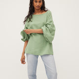 Bella Blouse | Wasabi Muslin