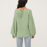 Bella Blouse | Wasabi Muslin