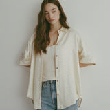 Jill Tank | Ecru Rib