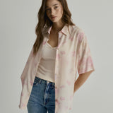Mabel Shirt | Pure Silk Watercolour