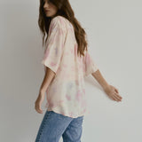 Mabel Shirt | Pure Silk Watercolour