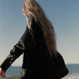 Maeve Shirt | Black Pure Silk