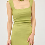 Naia Tank Dress | Avocado Rib