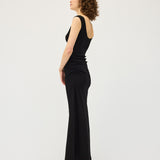 Naia Tank Dress | Black Rib