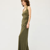 Helena Halter Dress | Khaki