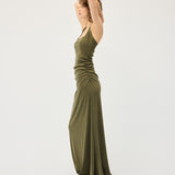 Helena Halter Dress | Khaki