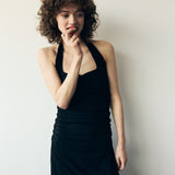 Helena Halter Dress | Black