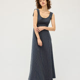 Ada Dress | Navy Stripe