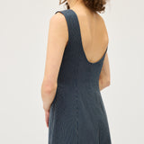 Ada Dress | Navy Stripe