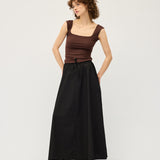 Naia Tank | Chocolate Rib
