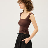 Naia Tank | Chocolate Rib
