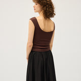 Naia Tank | Chocolate Rib